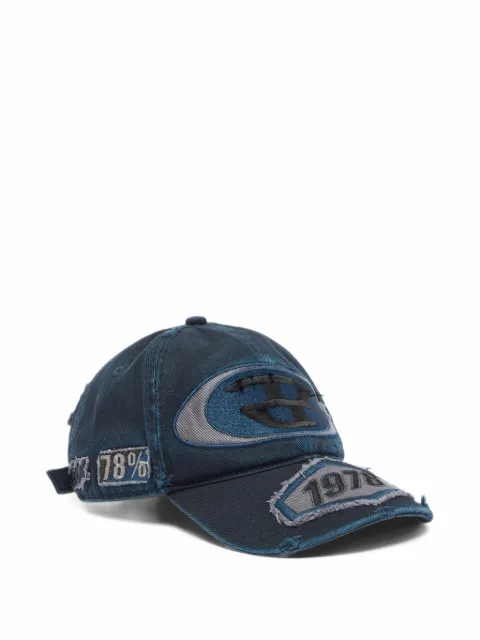 Diesel baseball cap with embroidered patches