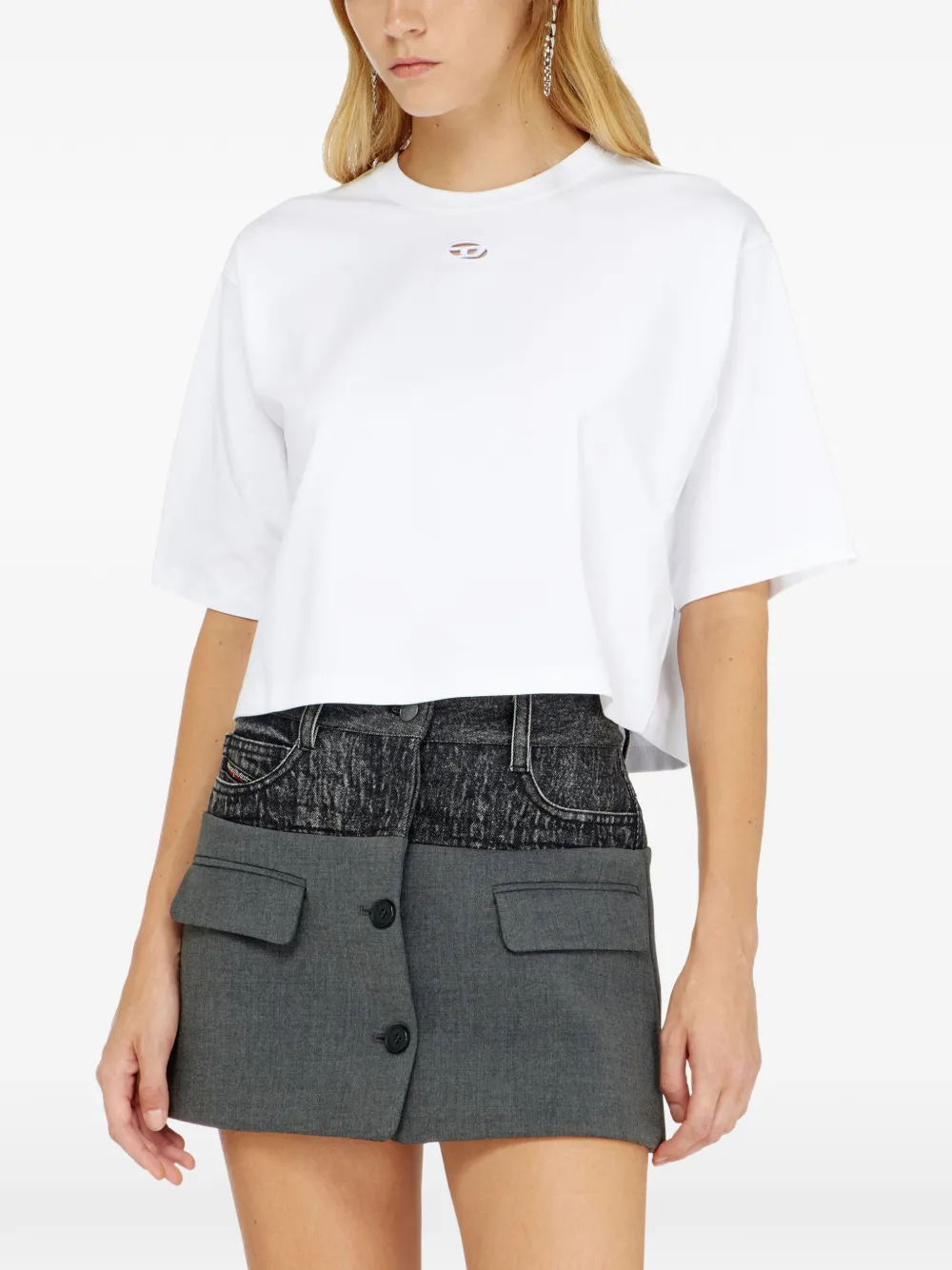 Diesel T-Cort-Od T-shirt Wit