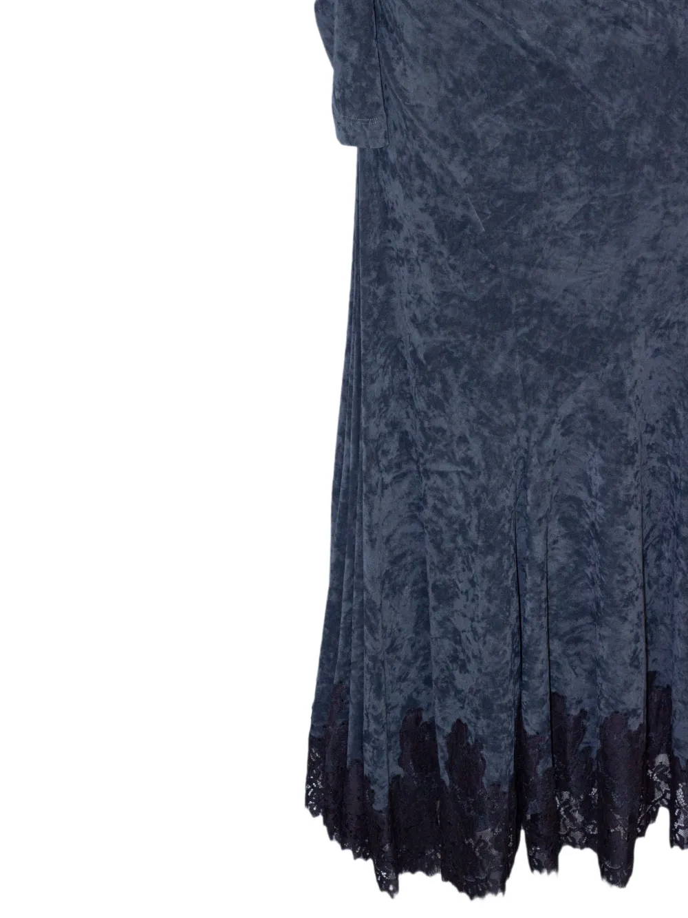 Alberta Ferretti Jurk met kanten afwerking Grijs