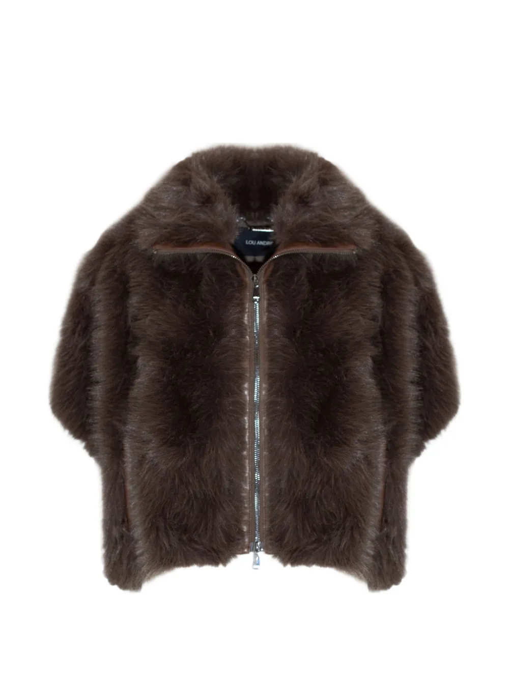 LOU ANDREA poncho-style coat