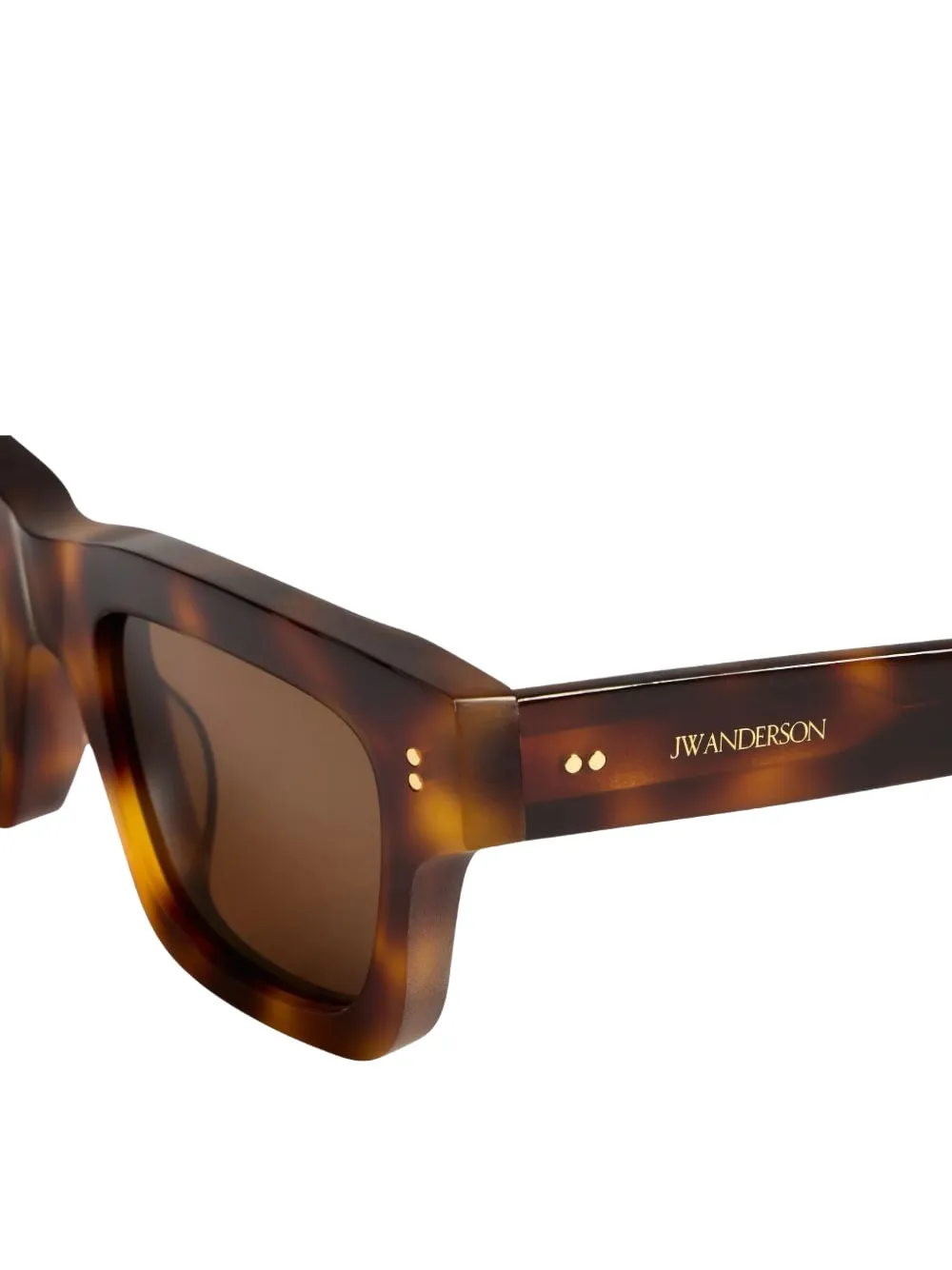 JW Anderson tortoiseshell-effect square-frame sunglasses Bruin