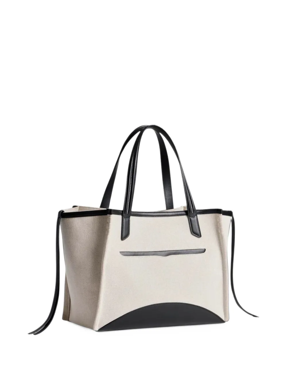JW Anderson Loafer leather-trim shoulder bag Beige