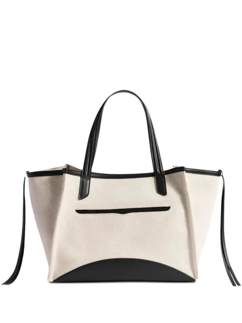 JW Anderson Loafer leather-trim shoulder bag - Neutrals