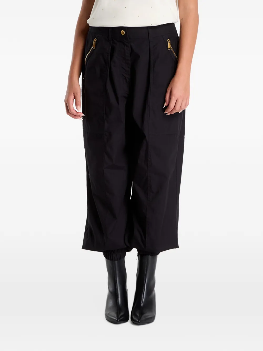 Michael Kors Parachute Jogginghose aus Popeline - Schwarz