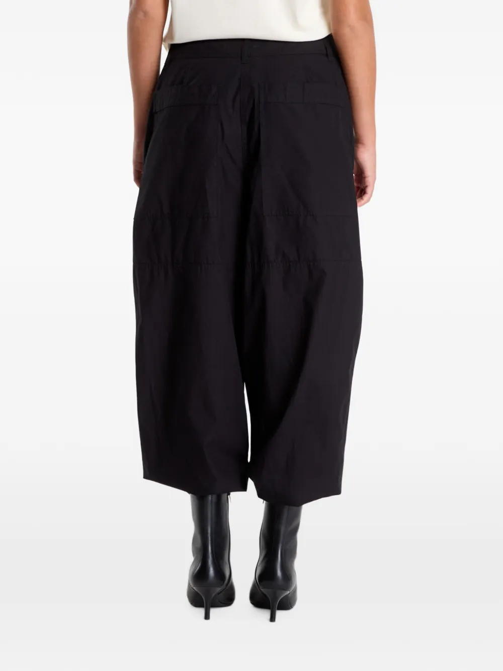 Michael Kors katoenen popeline parachute joggingbroek Zwart