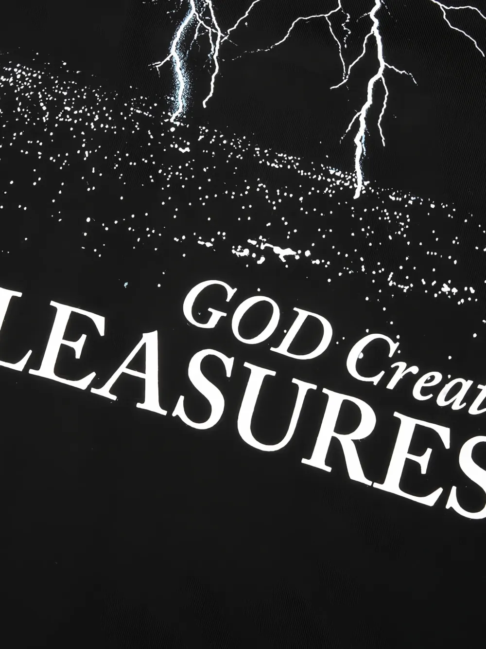 Pleasures graphic-print T-shirt Zwart
