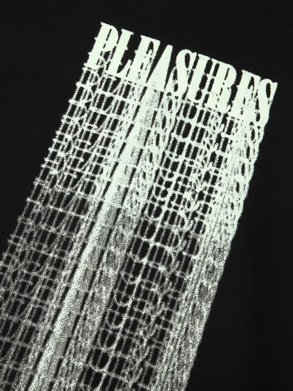 Pleasures Hoodie met vervaagde logo-print Zwart