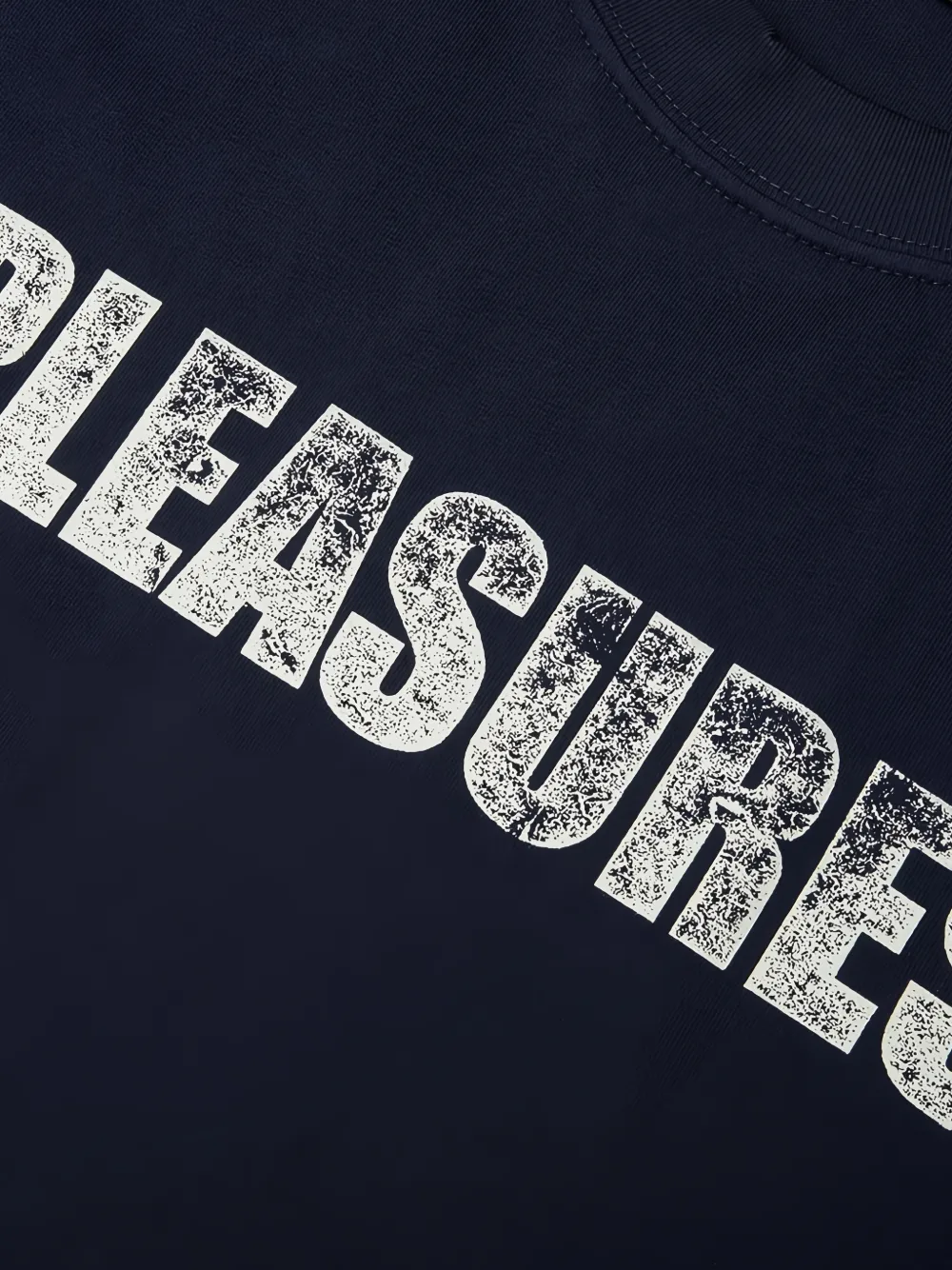 Pleasures Recluse logo-print T-shirt Blauw