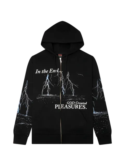 Pleasures lightning-print hoodie