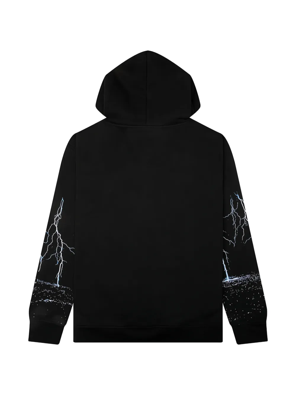 Pleasures Hoodie met bliksem-print Zwart