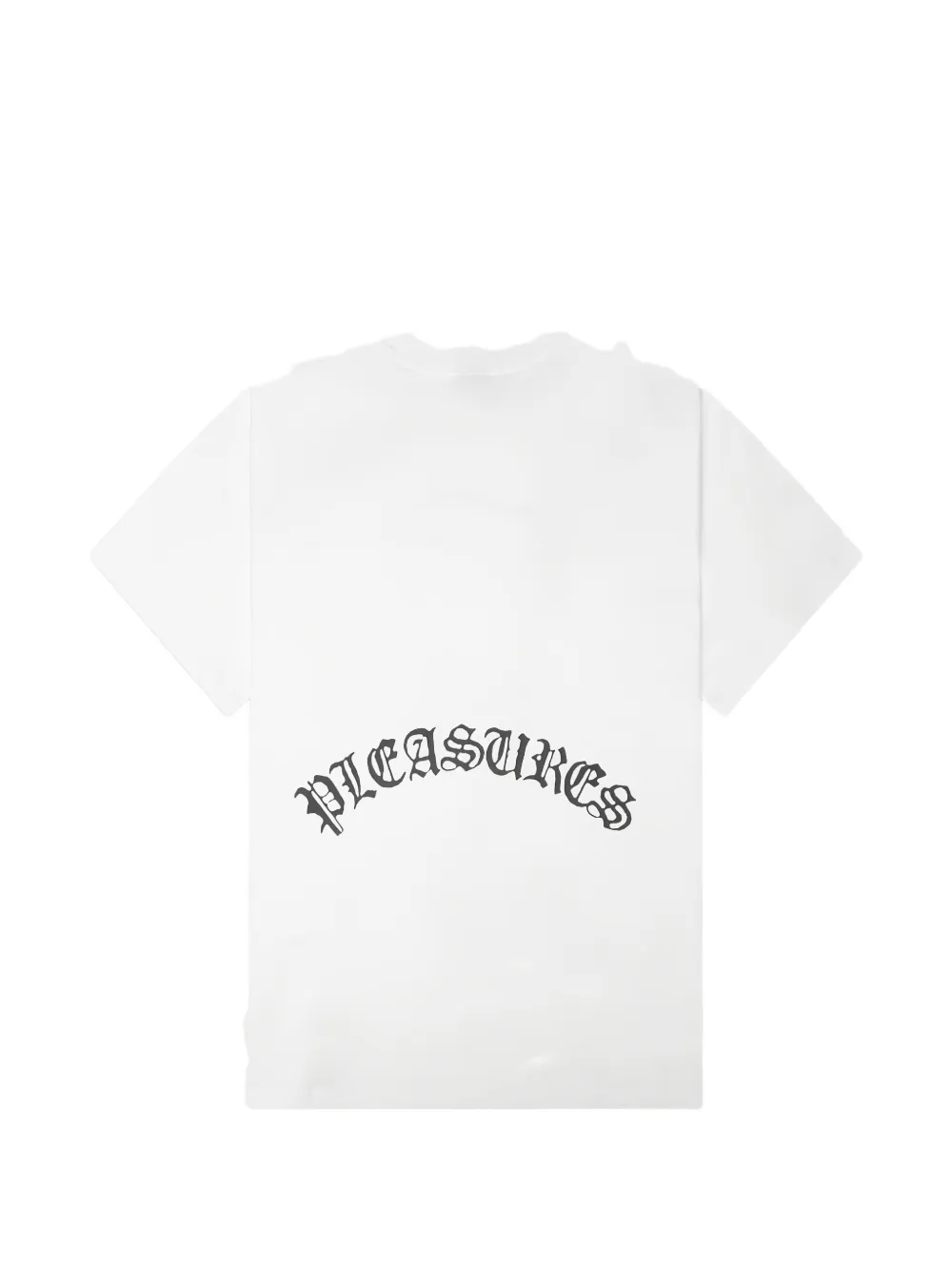 Pleasures logo-print T-shirt Wit