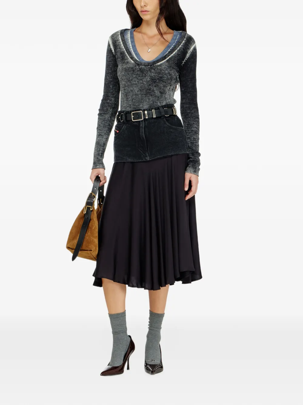 Diesel M-Eliane trui Grijs