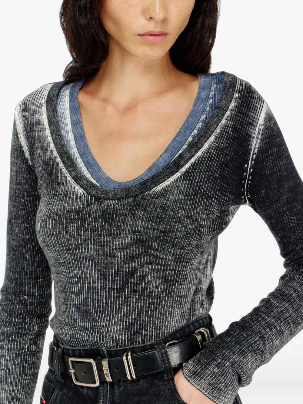 Diesel M-Eliane trui Grijs