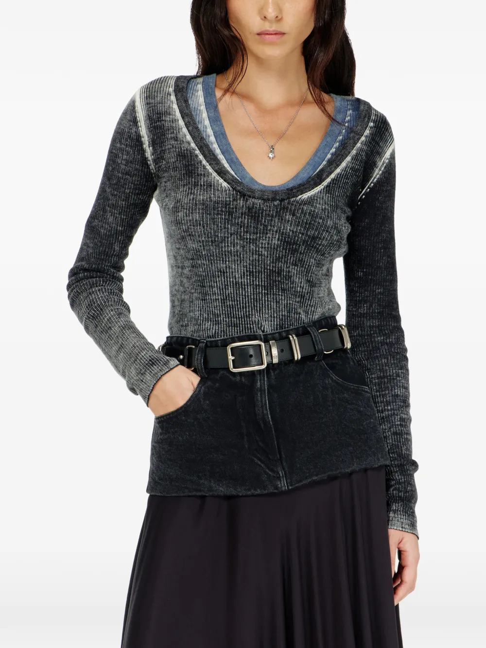 Diesel M-Eliane trui Grijs