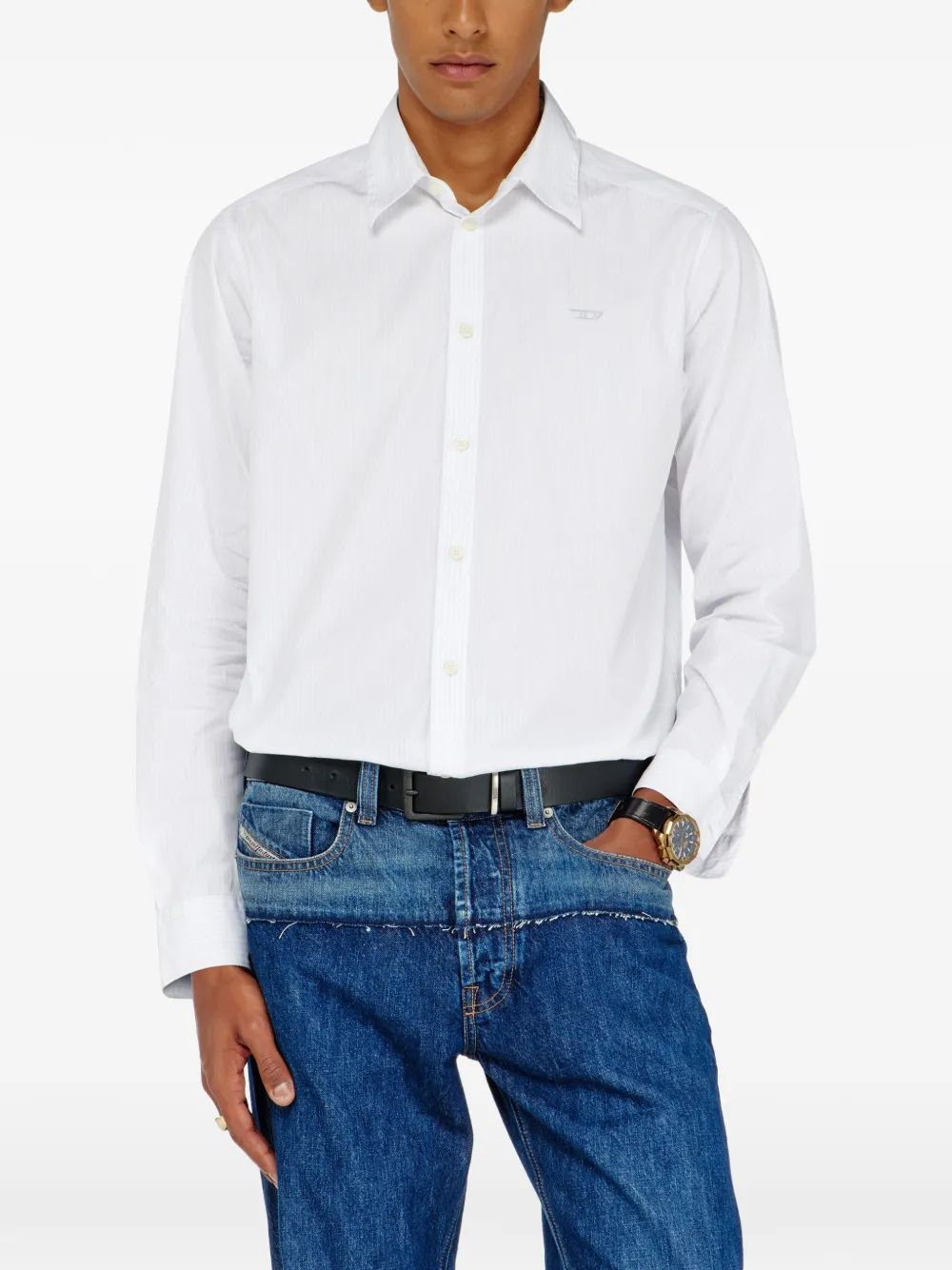 Diesel S-Simply-Na-Dnan overhemd Wit