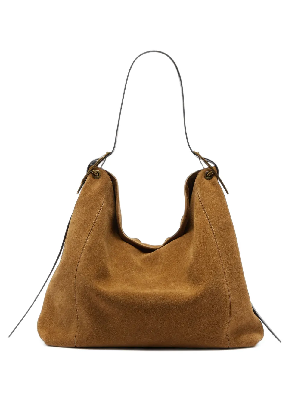 Diesel D-Line bag in waxed suede - Marrone