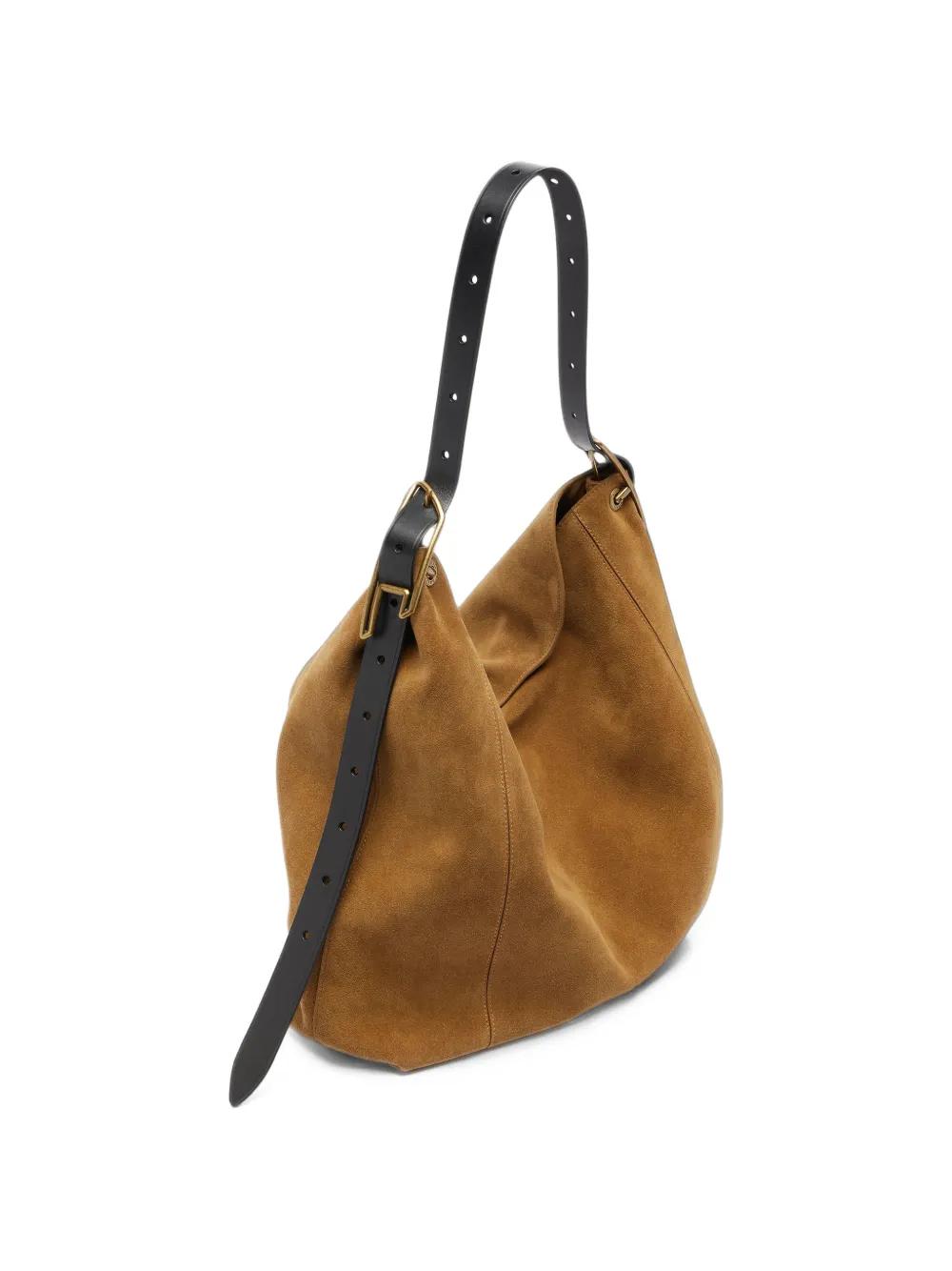 Diesel D-Line bag in waxed suede Bruin
