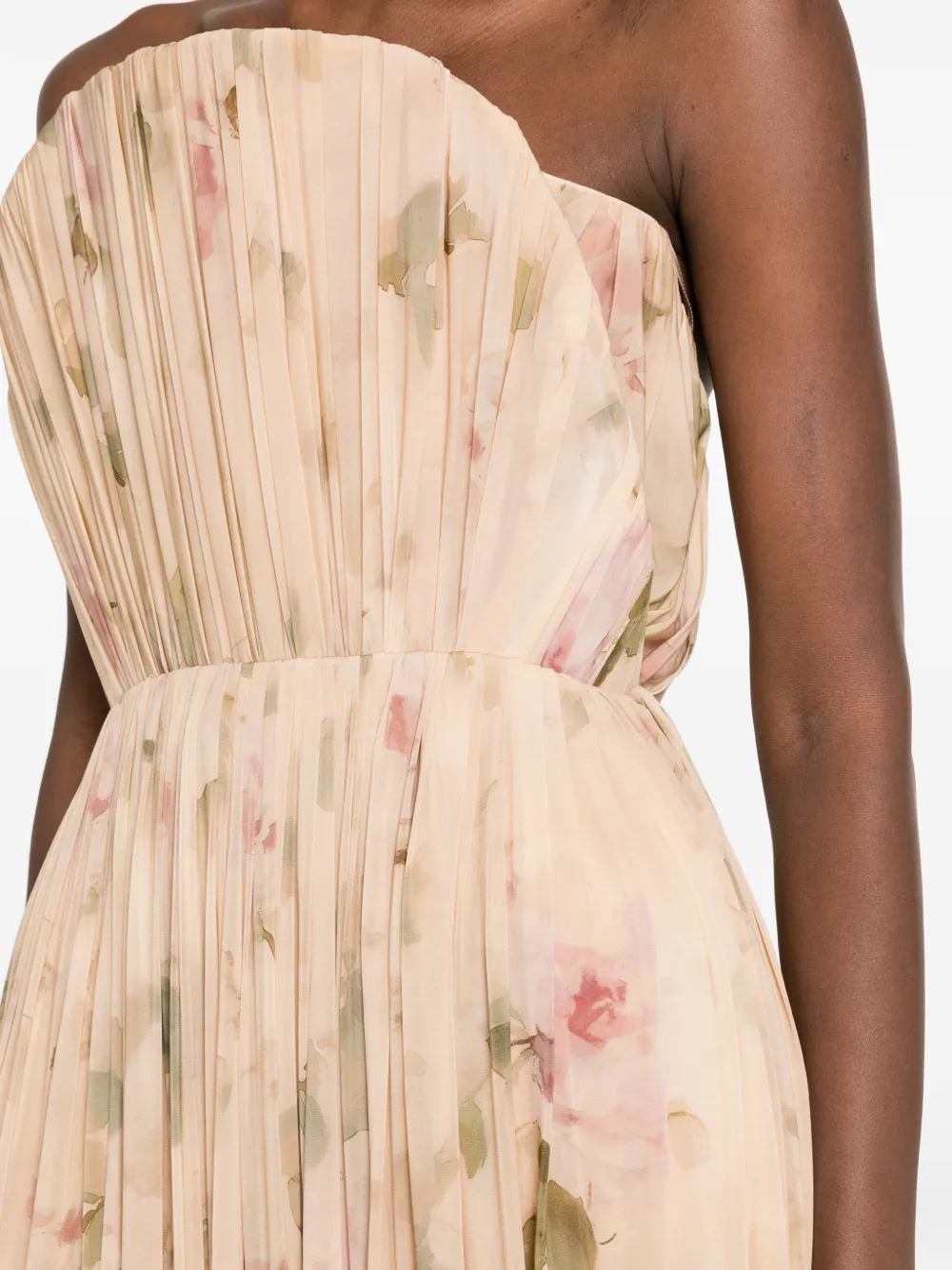 Magda Butrym Midi-jurk met bloemenprint Beige