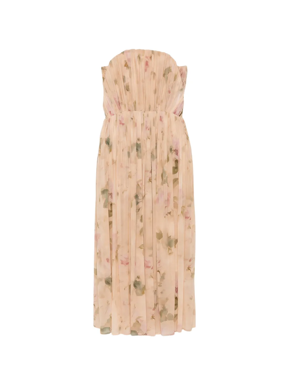 Magda Butrym Midi-jurk met bloemenprint Beige