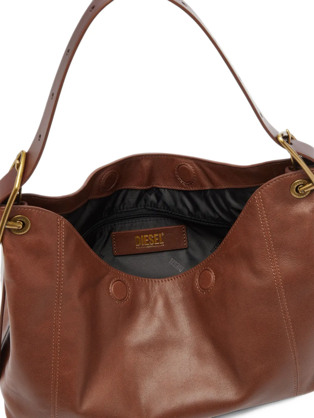 Diesel D-Line S shoulder bag Bruin