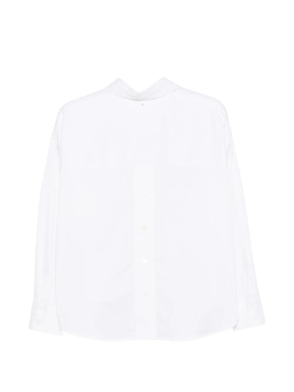 Lorena Antoniazzi stepped-hem button-back shirt Wit
