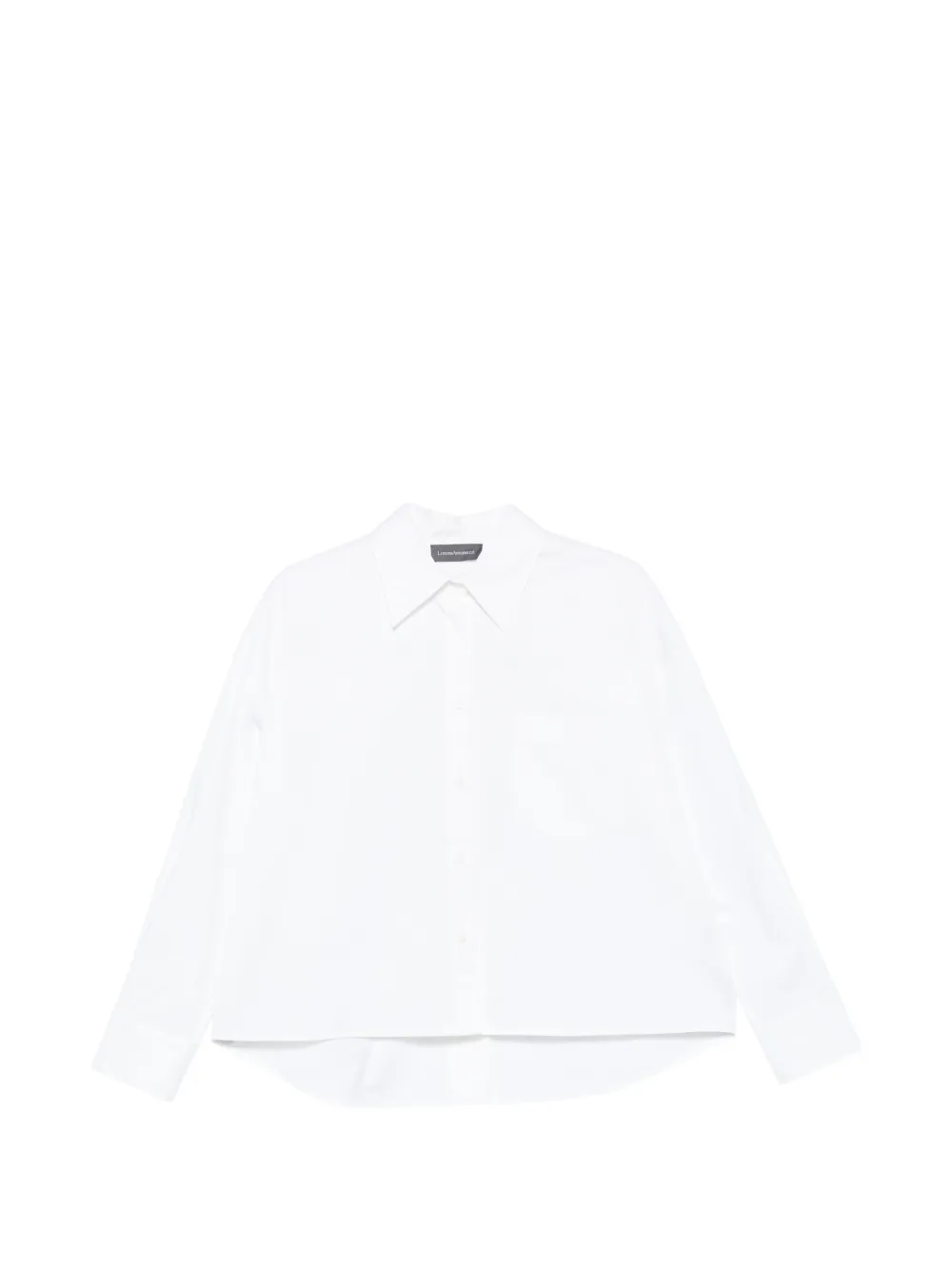Lorena Antoniazzi Blouse met knoopsluiting en zoom Wit