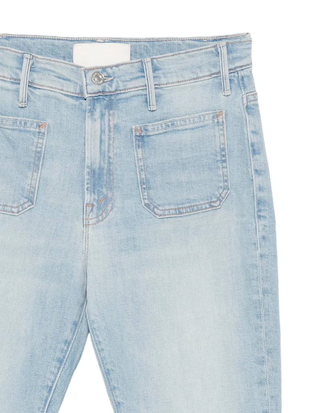 MOTHER Jeans met opgestikte zak Blauw