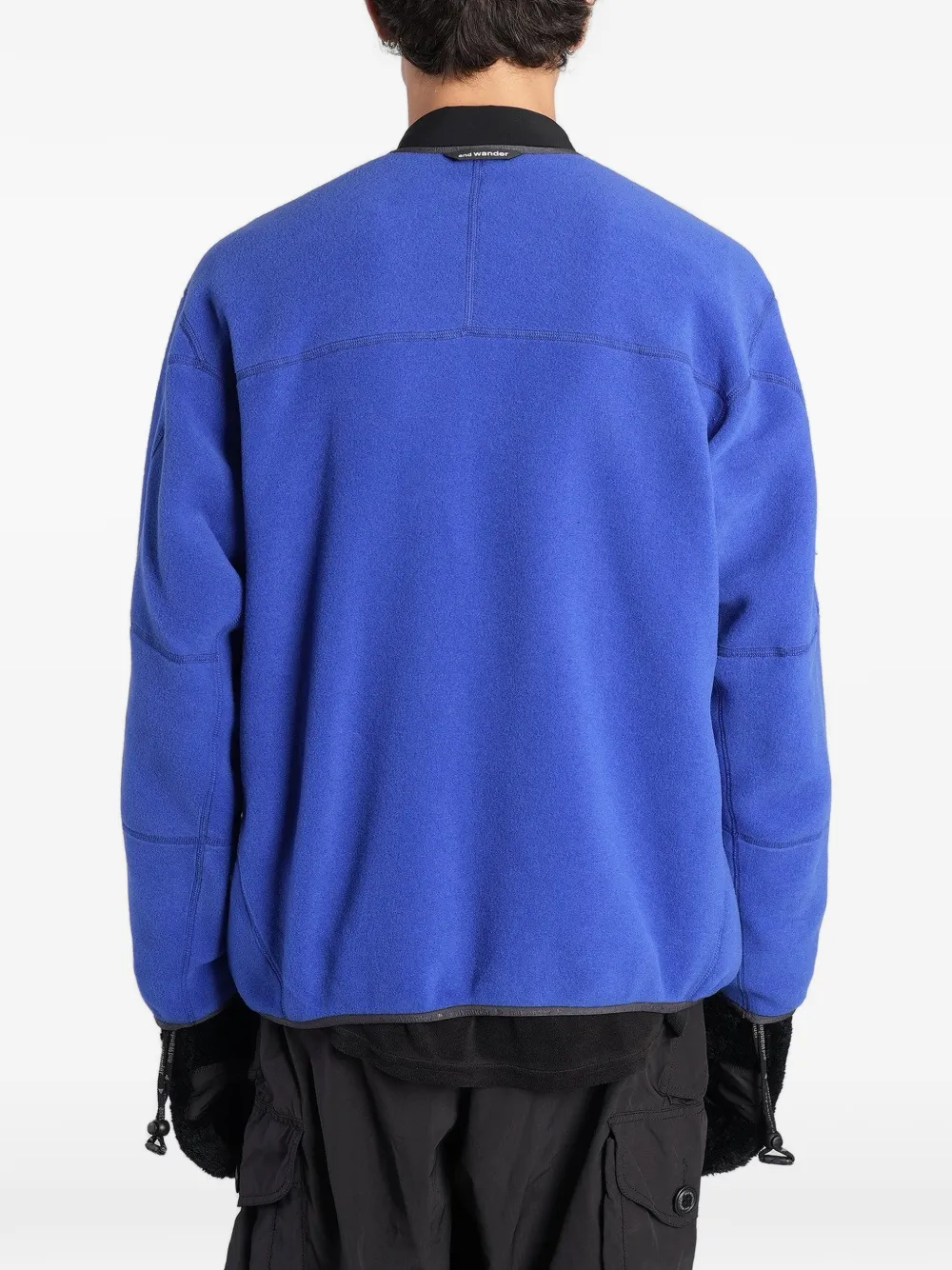 and Wander zip-up fleece jacket Blauw