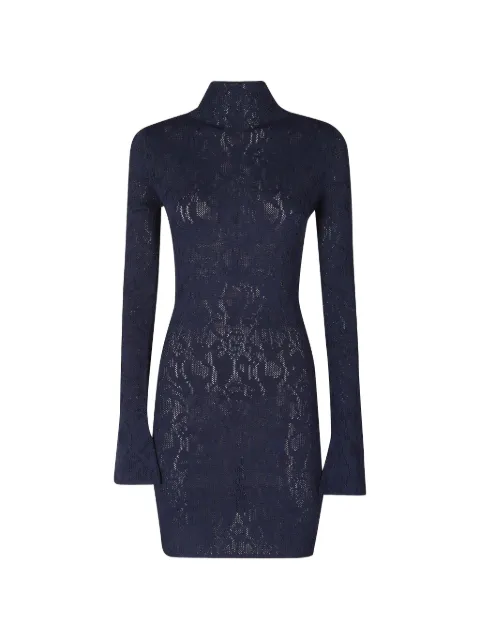DONDUP open-knit long-sleeve mini dress