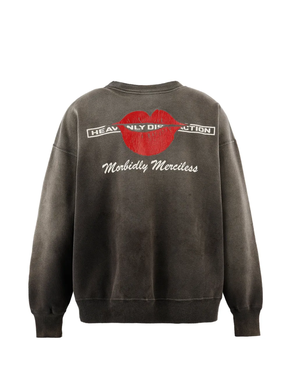 SAINT MXXXXXX x The Rolling Stones graphic-print sweatshirt Grijs