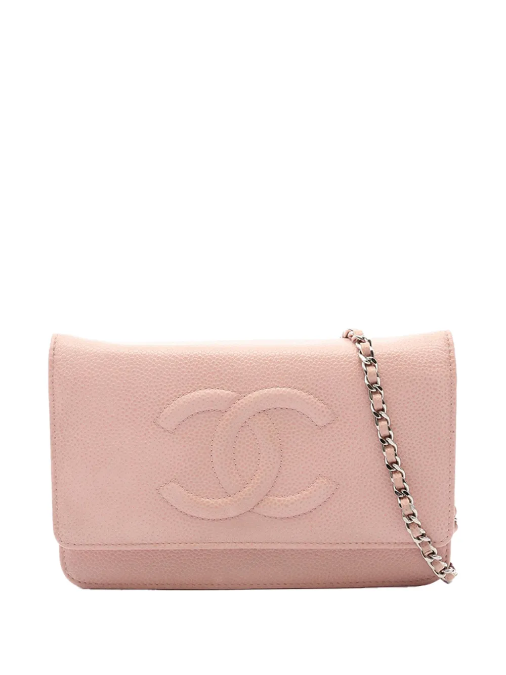 CHANEL Pre-Owned 2010-2011 CC Caviar Wallet On Chain crossbody bag - Rosa