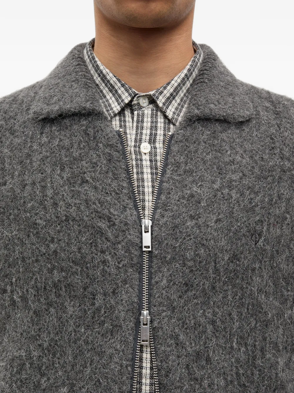 SAMSOE Sajob vest met rits Grijs