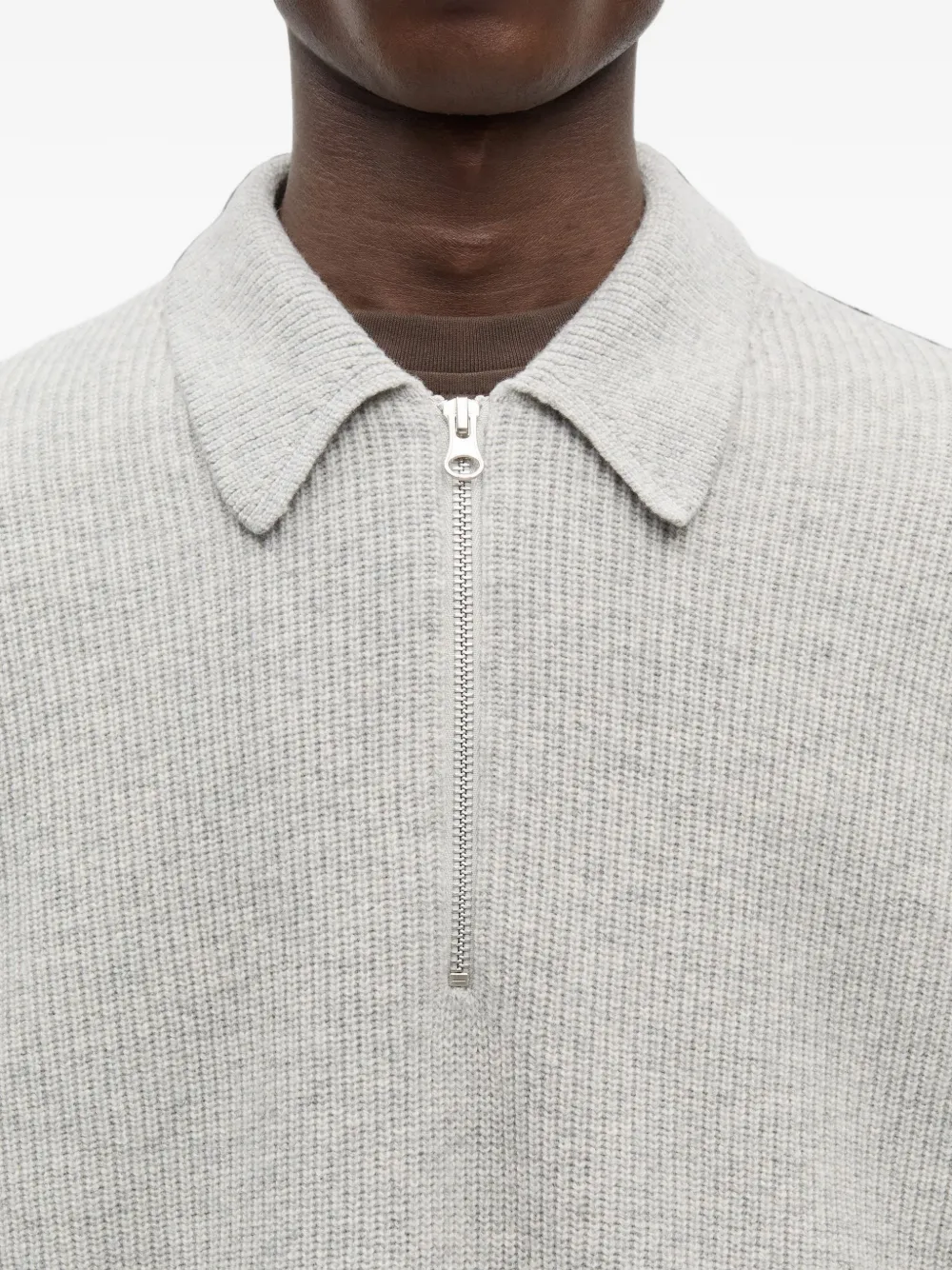 SAMSOE Saisaks half-zip polo sweater Grijs