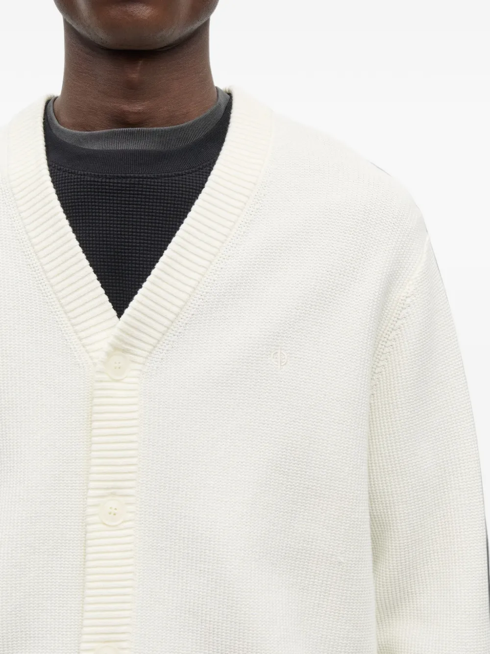 SAMSOE Saklas vest met V-hals Wit