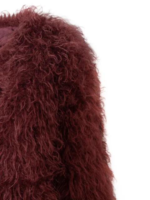 PHO FIRENZE faux-fur V-neck coat