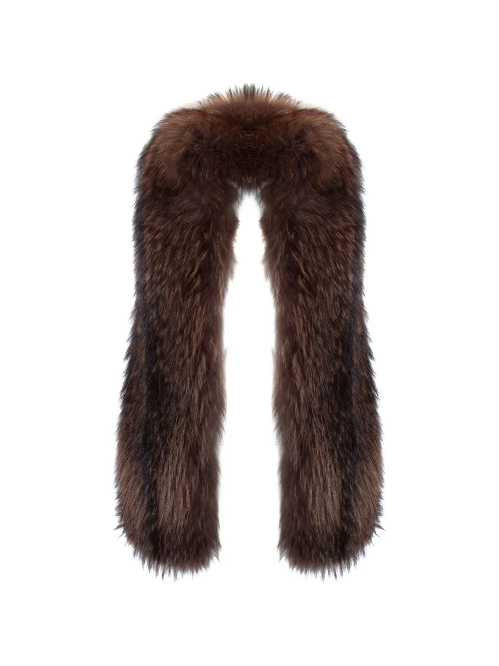 Sword long-haired faux-fur collar - Braun