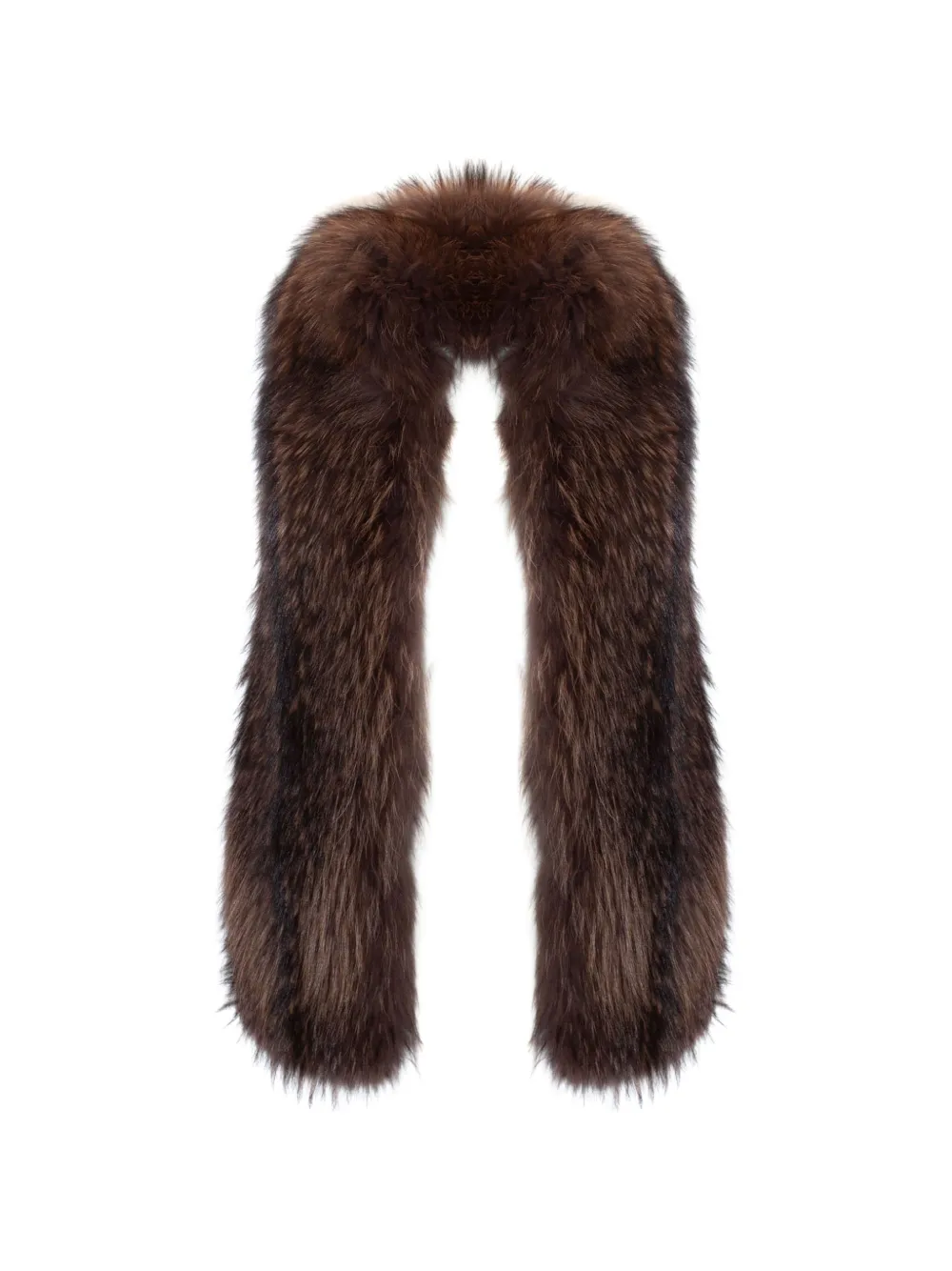 Sword long-haired faux-fur collar - Marrone