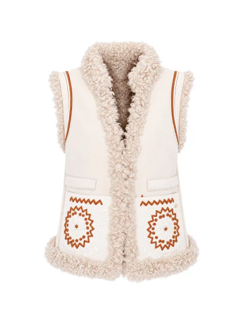 PHO FIRENZE embroidered reversible waistcoat