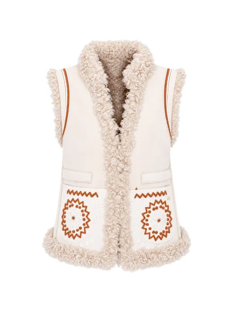 PHO FIRENZE embroidered reversible waistcoat