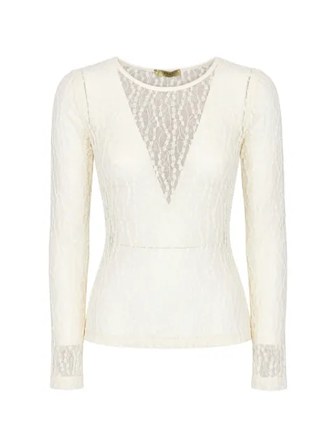 PHO FIRENZE openwork lace sweater