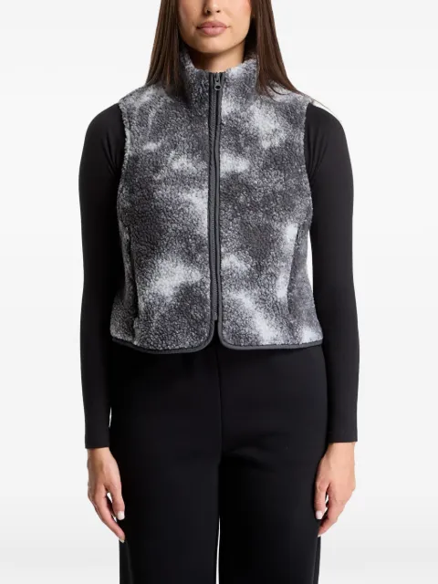 Urban Classics cloud-print teddy gilet