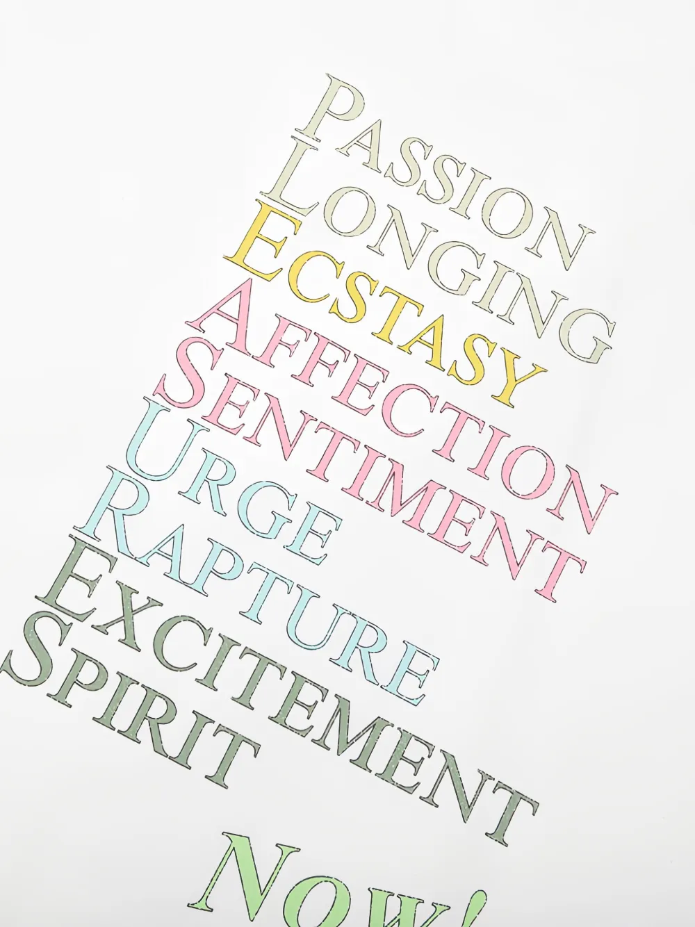 Pleasures Thesaurus T-shirt Wit