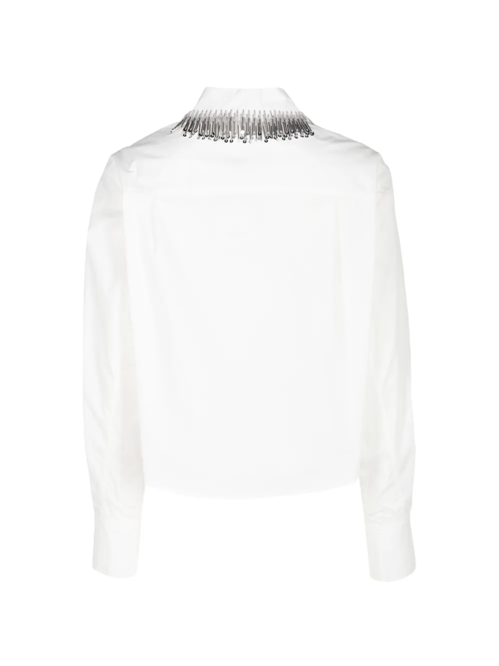 SIMKHAI Renata cropped shirt Wit