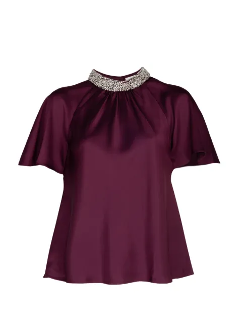 SIMKHAI  Loreta crystal-embellished blouse