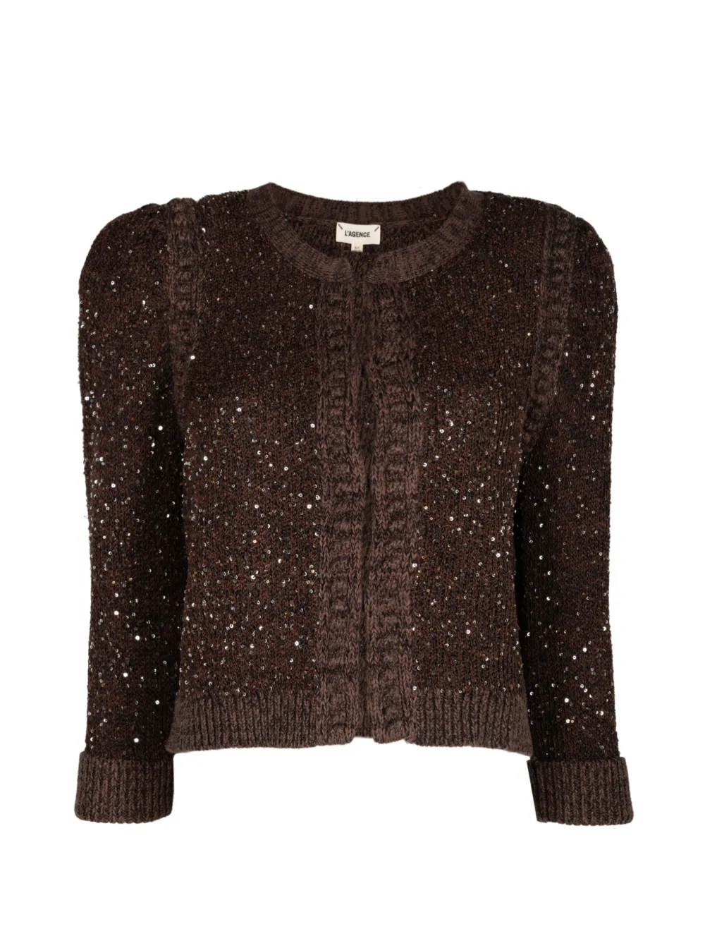 L'Agence Thistle sequin-embellished cardigan - Marrone