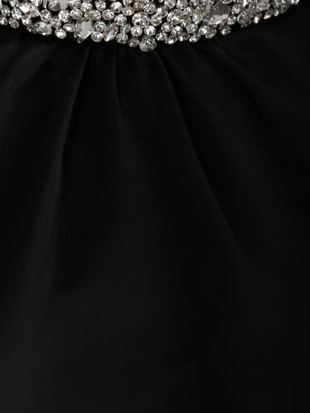 SIMKHAI Loreta crystal-embellished blouse Zwart