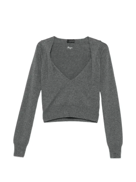 Mugler pull à détails de découpes