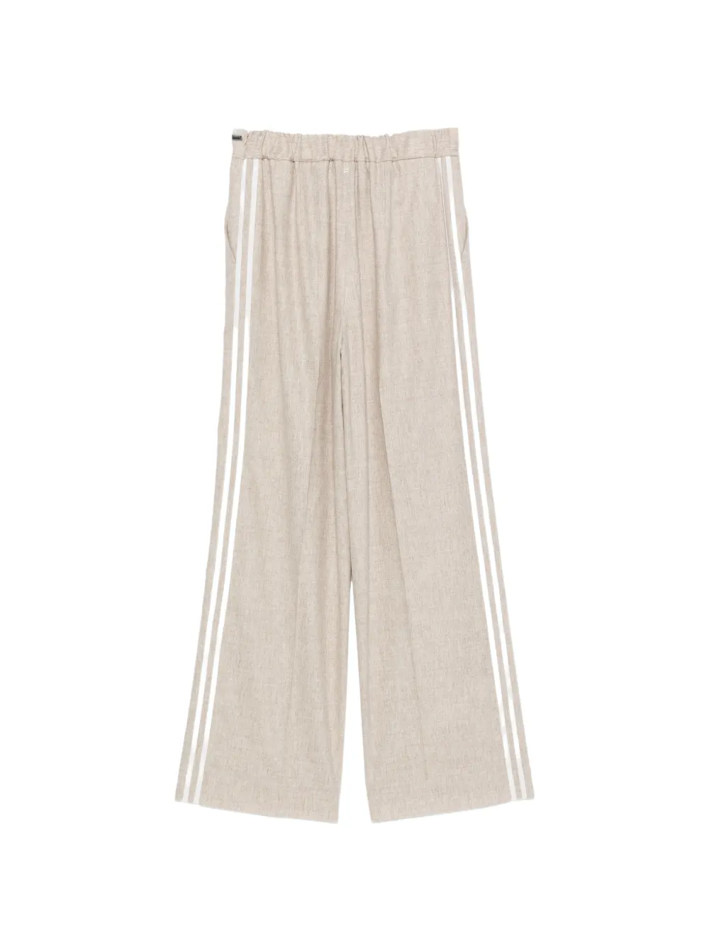 Lorena Antoniazzi side-stripe drawstring trousers Beige