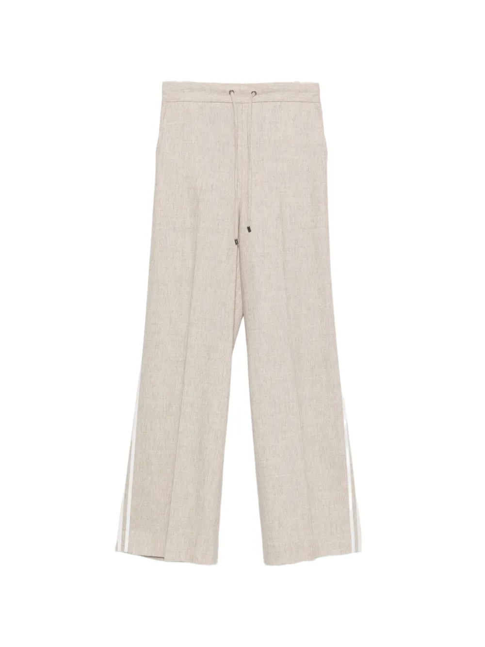 Lorena Antoniazzi side-stripe drawstring trousers Beige