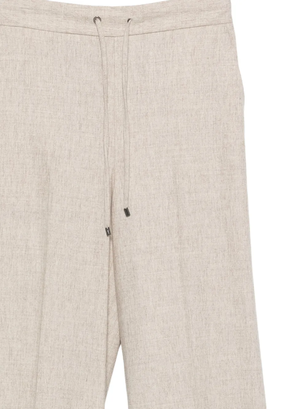 Lorena Antoniazzi side-stripe drawstring trousers Beige